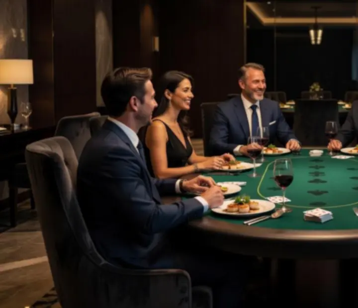 Galeria zdjęć z eleganckich wieczorów pokerowych w restauracjach